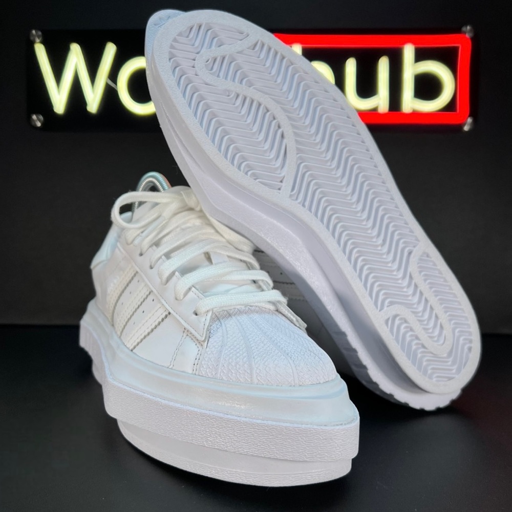 Beyoncé X Adidas Superstar Platform Shoes • FY7731 • Cloud White • WMNS Size 8